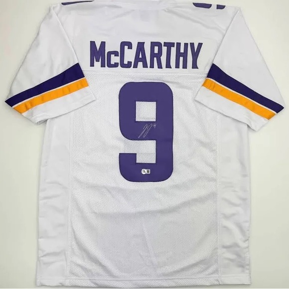Authentic Autographed JJ McCarthy Jersey w/ QR Verification